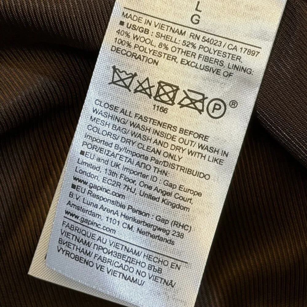 Wool Men's Tan Overcoat - Brand new